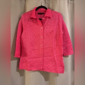 Women’s Pink Pleats Collections Blouse